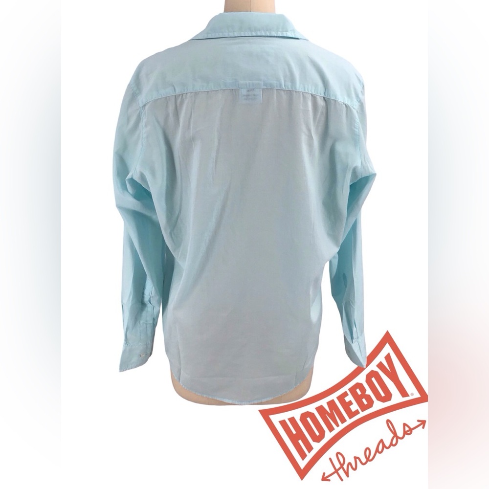 Frank & Eileen Light Blue Cotton Shirt - Picture 2 of 4